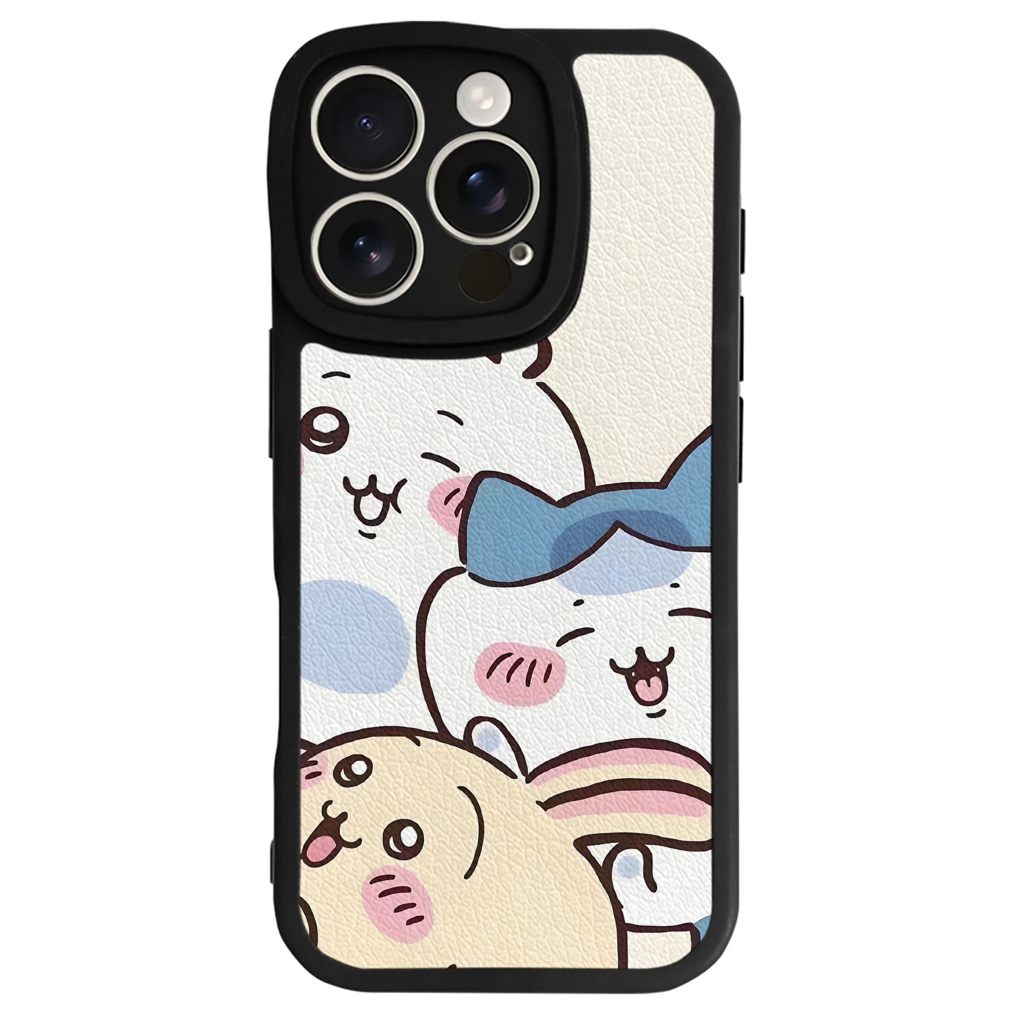 （画像用） ちいかわ Chii-kawa 【iPhone 16シリーズ対応】シリコンスマホケース（レザー調） 材質：シリコン